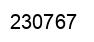 Number 230767 black image