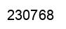 Number 230768 black image