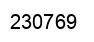 Number 230769 black image