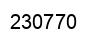 Number 230770 black image