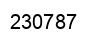 Number 230787 black image