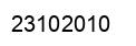Number 23102010 black image