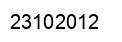 Number 23102012 black image