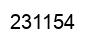 Number 231154 black image