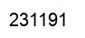 Number 231191 black image