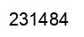 Number 231484 black image