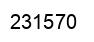 Number 231570 black image