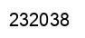 Number 232038 black image