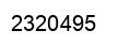 Number 2320495 black image