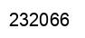 Number 232066 black image