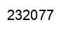 Number 232077 black image