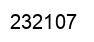 Number 232107 black image