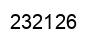 Number 232126 black image