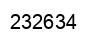 Number 232634 black image