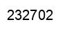 Number 232702 black image