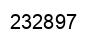 Number 232897 black image