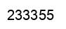 Número 233355 imagen negro