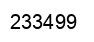 Number 233499 black image