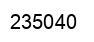 Number 235040 black image