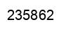 Number 235862 black image