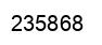 Number 235868 black image