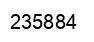 Number 235884 black image