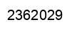 Número 2362029 imagen negro