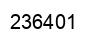 Number 236401 black image
