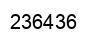 Number 236436 black image