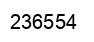 Number 236554 black image