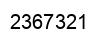 Number 2367321 black image