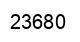 Number 23680 black image