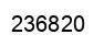 Number 236820 black image