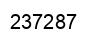 Number 237287 black image