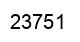 Number 23751 black image
