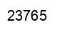 Number 23765 black image