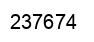Number 237674 black image