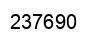 Number 237690 black image