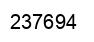 Number 237694 black image