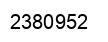Number 2380952 black image