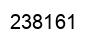Number 238161 black image