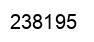 Number 238195 black image