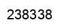 Number 238338 black image
