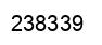 Number 238339 black image