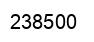 Number 238500 black image