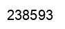 Number 238593 black image