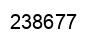 Number 238677 black image