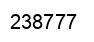 Number 238777 black image
