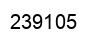Number 239105 black image