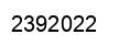 Number 2392022 black image
